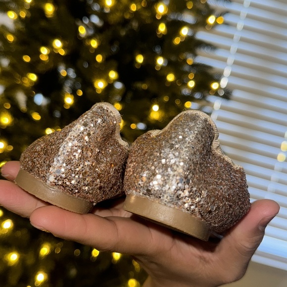 Sam Edelman Gold Glitter Ballet Flats - Picture 5 of 6